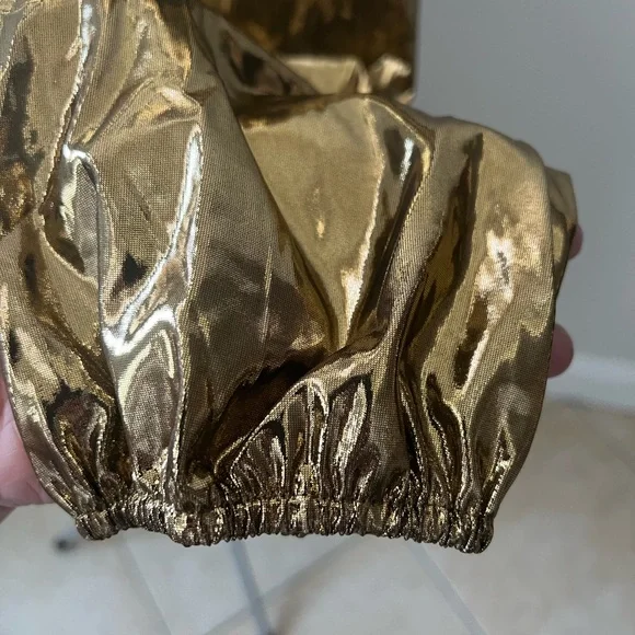 Fashion Nova Gold Textured Mini Dress - Picture 5 of 5